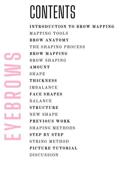 EYEBROW DESIGN WORKBOOK